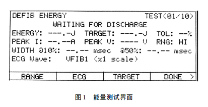 能量測(cè)試界面