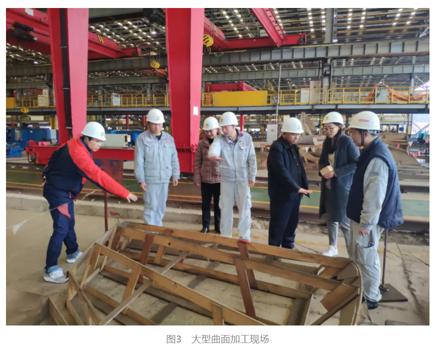 大型曲面加工現(xiàn)場
